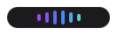 The SaySo listening pill overlay with live equalizer bars, captured mid-dictation